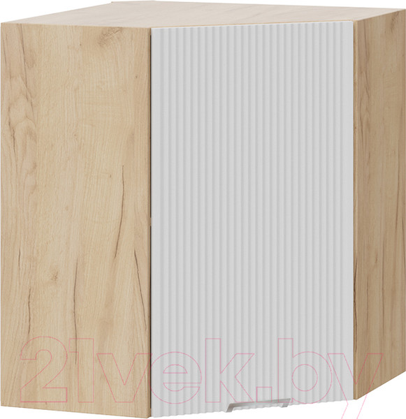 Изображение товара Шкаф навесной для кухни ТриЯ Кимберли 1В6У (дуб крафт золотой/сноу)