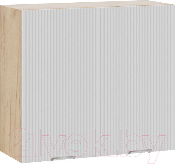 Изображение товара Шкаф навесной для кухни ТриЯ Кимберли 1В8  (дуб крафт золотой/сноу)