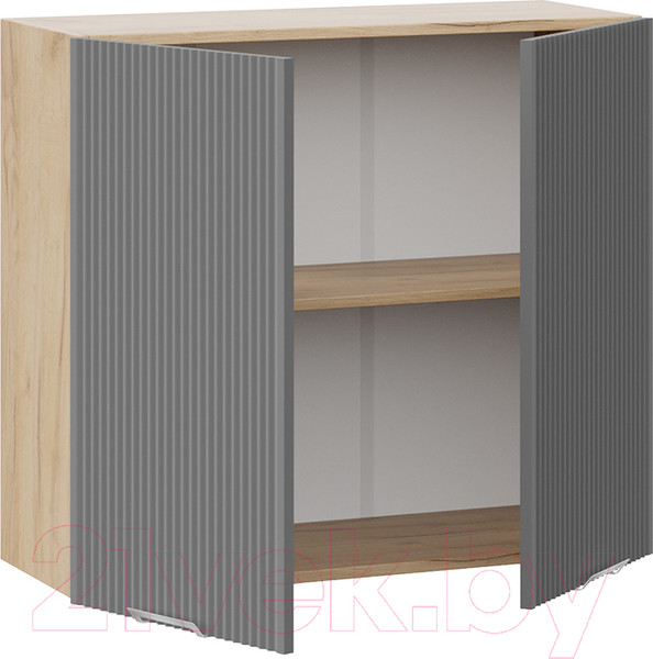 Изображение товара Шкаф навесной для кухни ТриЯ Кимберли 1В8 (дуб крафт золотой/титан)