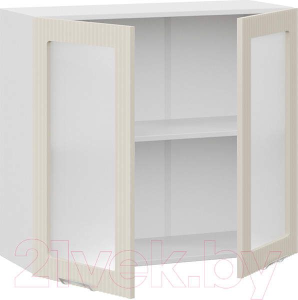 Изображение товара Шкаф навесной для кухни ТриЯ Кимберли 1В8С (белый/крем)