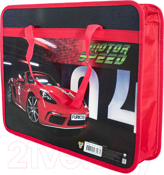 Изображение товара Папка-портфель Пчелка Red car / ПМ-А4-25