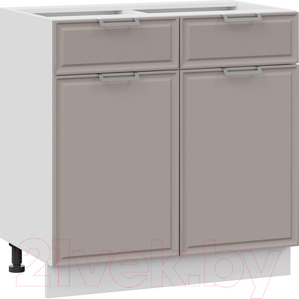 Изображение товара Шкаф-стол кухонный ТриЯ Белладжио 1Н8Я1 (белый/софт капучино)