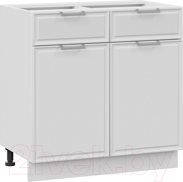 Изображение товара Шкаф-стол кухонный ТриЯ Белладжио 1Н8Я1 (белый/фон белый)