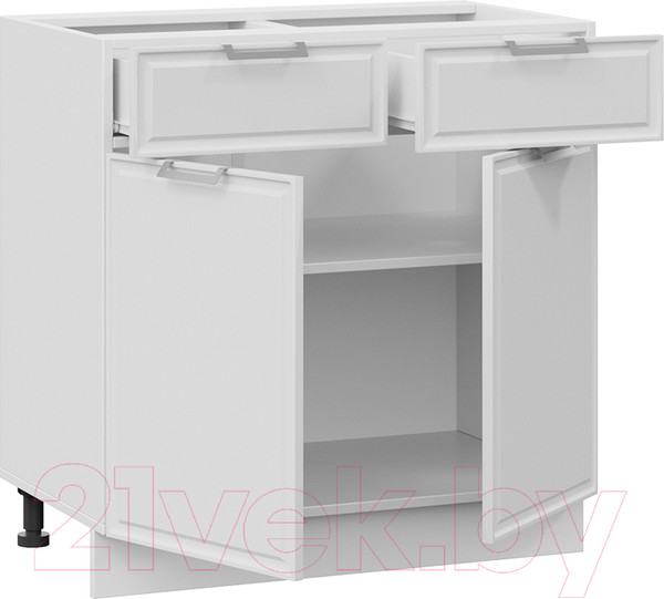 Изображение товара Шкаф-стол кухонный ТриЯ Белладжио 1Н8Я1 (белый/фон белый)