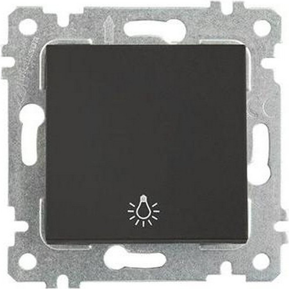 Изображение товара Выключатель Mutlusan Rita 2200-407-0184 (черный мат)