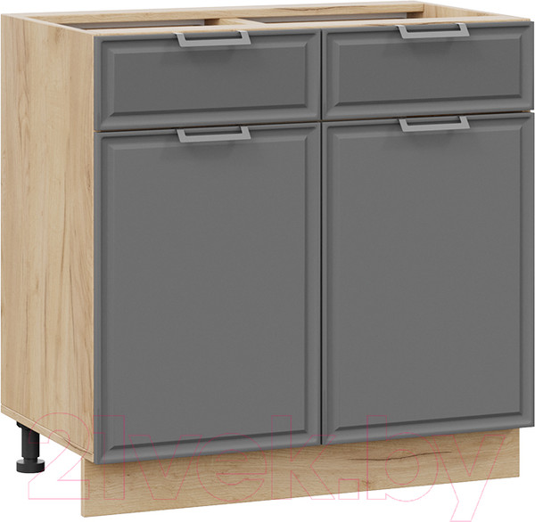 Изображение товара Шкаф-стол кухонный ТриЯ Белладжио 1Н8Я1 (дуб крафт золотой/софт графит)