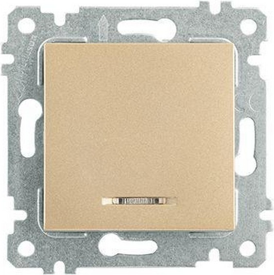 Изображение товара Выключатель Mutlusan Rita 2200-415-0185 (золото доре)