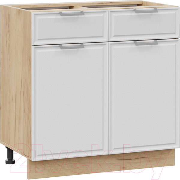 Изображение товара Шкаф-стол кухонный ТриЯ Белладжио 1Н8Я1 (дуб крафт золотой/фон белый)