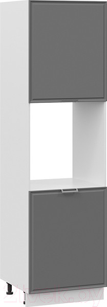 Изображение товара Шкаф-пенал кухонный ТриЯ Белладжио 1П6 (белый/софт графит)