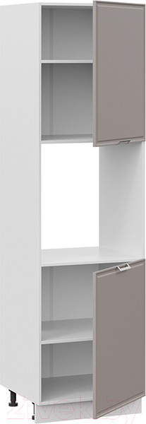 Изображение товара Шкаф-пенал кухонный ТриЯ Белладжио 1П6 (белый/софт капучино)