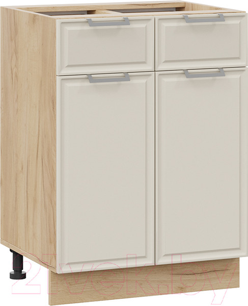 Изображение товара Шкаф-стол кухонный ТриЯ Белладжио 1Н6Я1 (дуб крафт золотой/софт панакота)