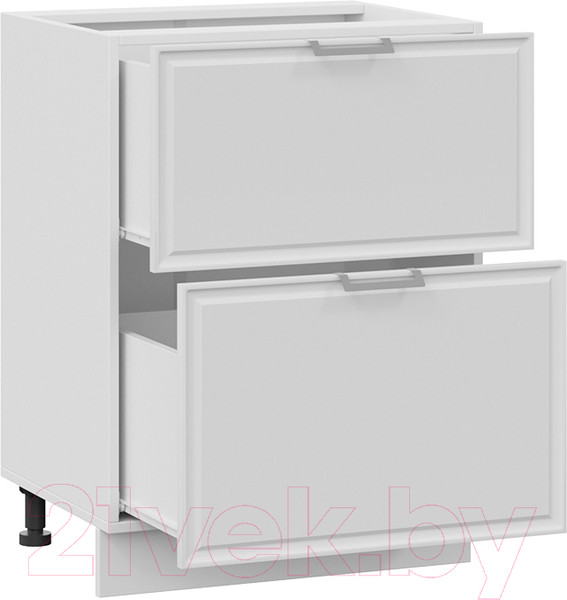 Изображение товара Шкаф-стол кухонный ТриЯ Белладжио 1Н6Я2 (белый/фон белый)