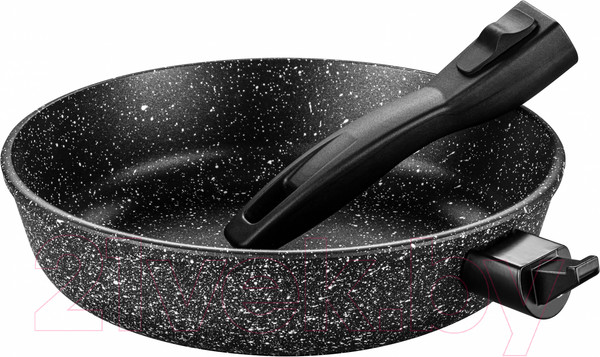 Изображение товара Набор сковородок Elan Gallery Гармония вкуса / 120134+2 (черный мрамор)