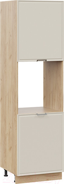 Изображение товара Шкаф-пенал кухонный ТриЯ Белладжио 1П6 (дуб крафт золотой/софт панакота)