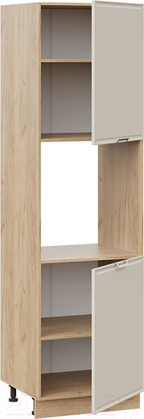 Изображение товара Шкаф-пенал кухонный ТриЯ Белладжио 1П6 (дуб крафт золотой/софт панакота)