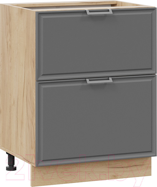 Изображение товара Шкаф-стол кухонный ТриЯ Белладжио 1Н6Я2 (дуб крафт золотой/софт графит)