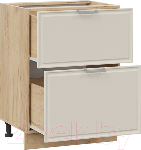 Изображение товара Шкаф-стол кухонный ТриЯ Белладжио 1Н6Я2 (дуб крафт золотой/софт панакота)