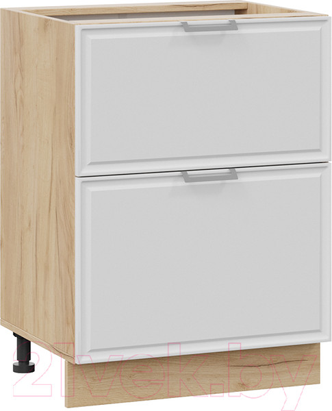 Изображение товара Шкаф-стол кухонный ТриЯ Белладжио 1Н6Я2 (дуб крафт золотой/фон белый)