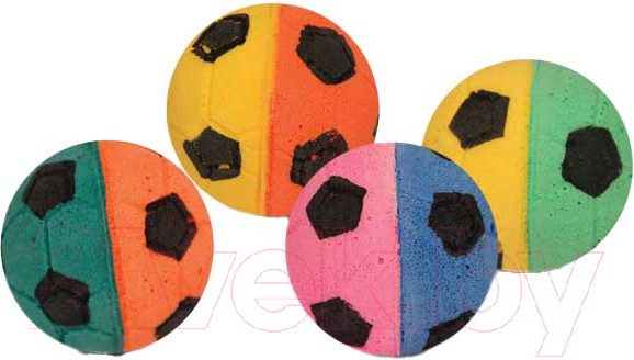 Изображение товара Набор игрушек для кошек Triol Мяч футбольный / 22131002 (4шт)