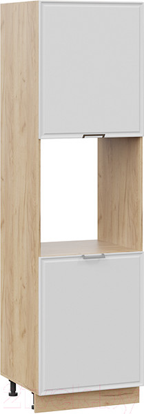 Изображение товара Шкаф-пенал кухонный ТриЯ Белладжио 1П6 (дуб крафт золотой/фон белый)