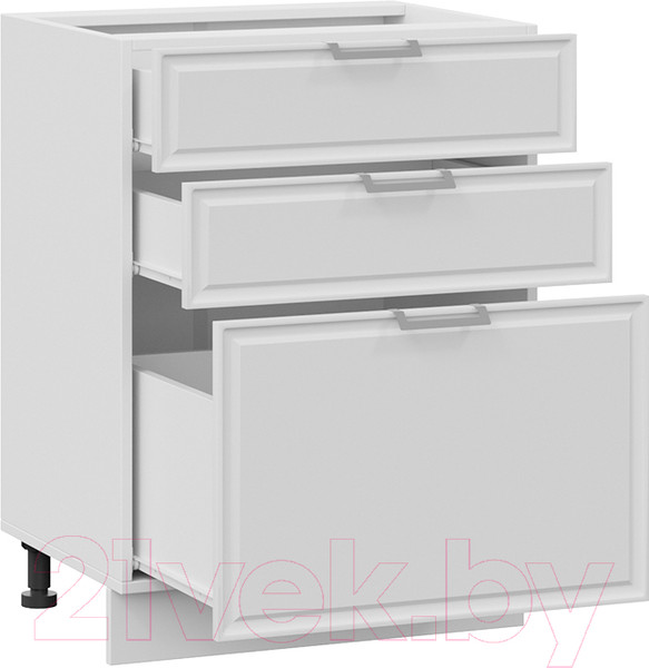 Изображение товара Шкаф-стол кухонный ТриЯ Белладжио 1Н6Я3 (белый/фон белый)