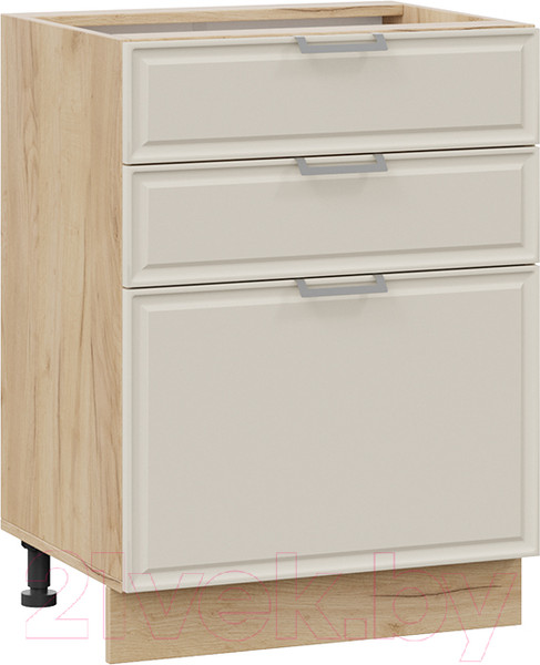 Изображение товара Шкаф-стол кухонный ТриЯ Белладжио 1Н6Я3 (дуб крафт золотой/софт панакота)