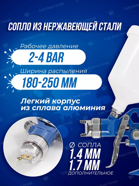 Изображение товара Пневматический краскопульт Forsage F-W-827-14(51350)