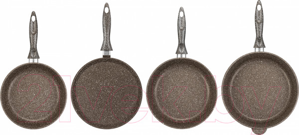 Изображение товара Набор сковородок Elan Gallery Гармония вкуса / 120313+4 (коричневый опал)