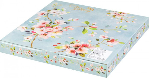 Изображение товара Набор тарелок Elan Gallery Яблоневый цвет на голубом / 420430_3