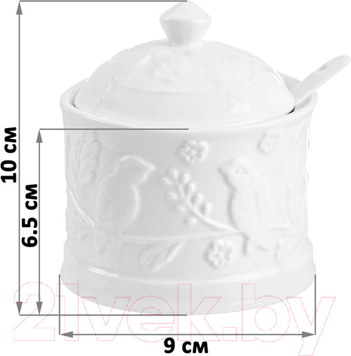 Изображение товара Набор сахарниц Elan Gallery Птички на ветке / 540205_2