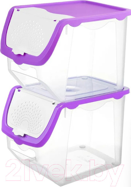 Изображение товара Набор контейнеров El Casa 640184_2 (фиолетовый)