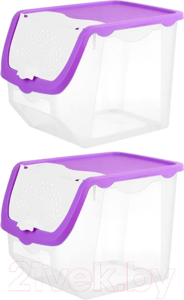 Изображение товара Набор контейнеров El Casa 640184_2 (фиолетовый)