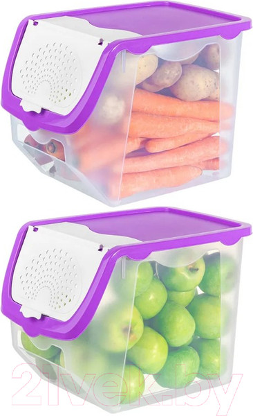 Изображение товара Набор контейнеров El Casa 640184_2 (фиолетовый)