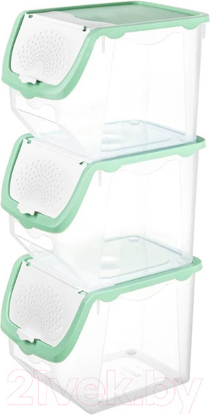 Изображение товара Набор контейнеров El Casa 640185_3 (фисташковый)