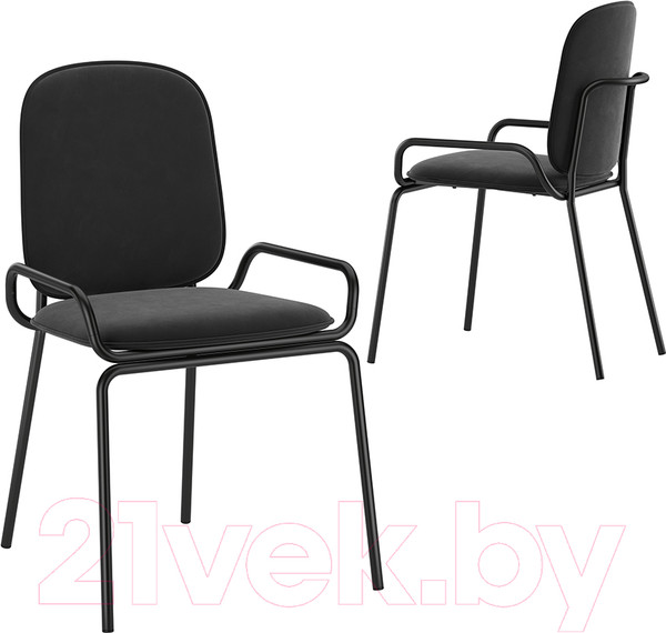 Изображение товара Стул Latitude Ror Double Frame / RORCH2FRBKVLRBK (черный)