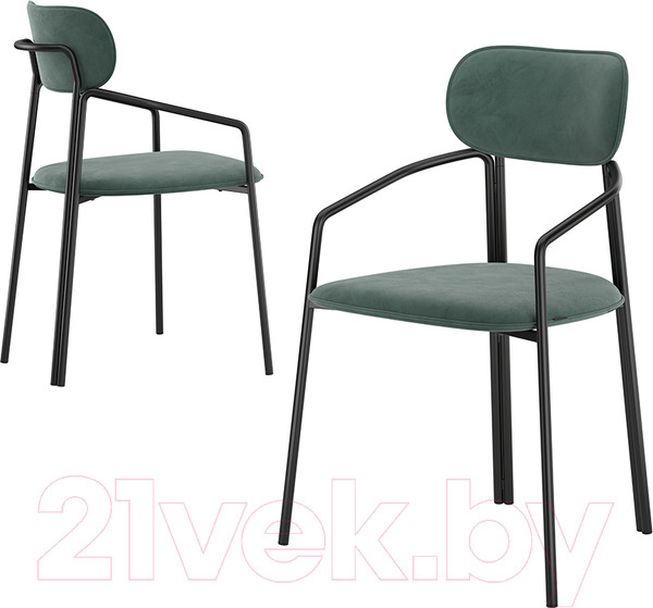 Изображение товара Стул Latitude Ror Round / RORCHRBKVLRGRN (черный/зеленый)