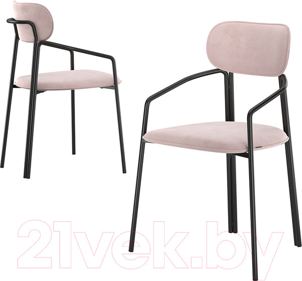 Изображение товара Стул Latitude Ror Round / RORCHRBKVLRPK (черный/розовый)