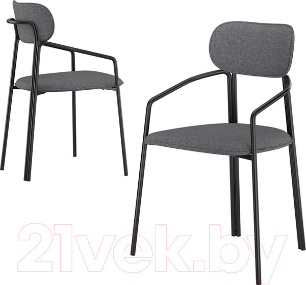 Изображение товара Стул Latitude Ror Round / RORCHRBKBSKGR (черный/серый)