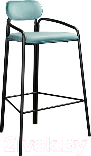 Изображение товара Стул барный Latitude Ror Round / RORBCHRBKVLRLBLGRN (черный/светло-бирюзовый)