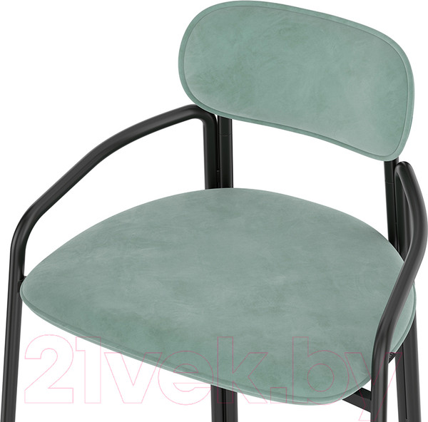 Изображение товара Стул барный Latitude Ror Round / RORBSCHRBKVLRLBLGRN (черный/светло-бирюзовый)