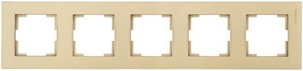 Изображение товара Рамка для выключателей и розеток Mutlusan Rita 2220-800-2585 (золото доре)