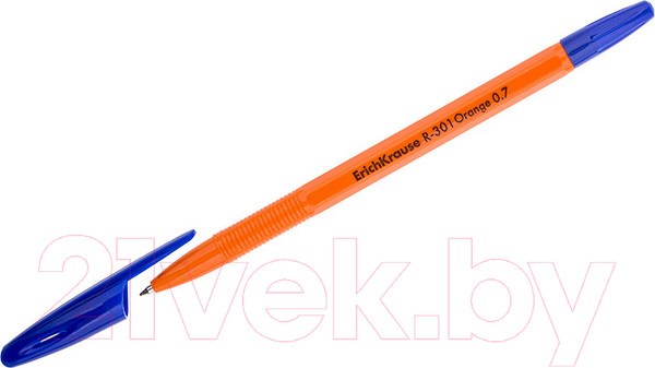 Изображение товара Ручка шариковая Erich Krause R-301 Orange Stick&Grip / 56569 (синий)