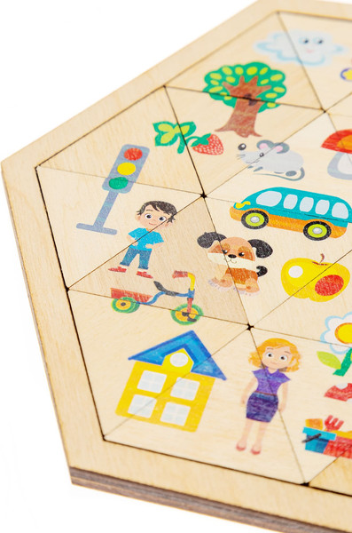 Изображение товара Развивающая игра Десятое королевство Занимательные треугольники / 00777