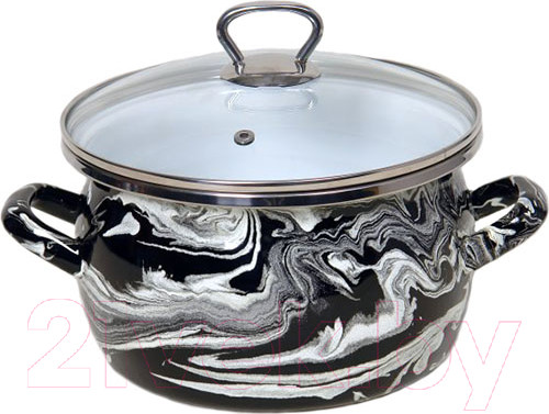 Изображение товара Кастрюля Сантэкс Шейк 1-2415111 (черный/белый)