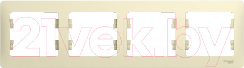 Изображение товара Рамка для выключателей и розеток Systeme (Schneider) Electric Glossa GSL000204