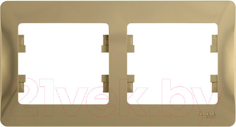 Изображение товара Рамка для выключателей и розеток Systeme (Schneider) Electric Glossa GSL000402