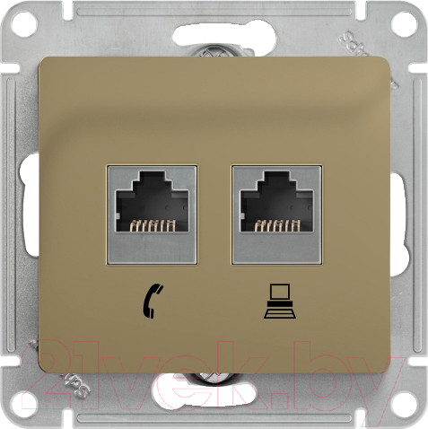 Изображение товара Розетка Systeme (Schneider) Electric Glossa GSL000485