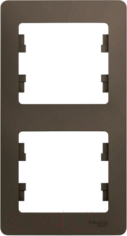 Изображение товара Рамка для выключателей и розеток Systeme (Schneider) Electric Glossa GSL000806