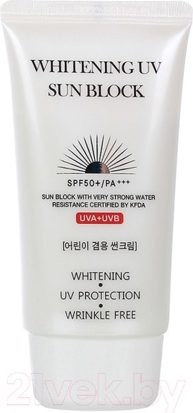 Изображение товара Крем солнцезащитный Jigott Whitening Uv Sun Block Cream SPF50+/PA+++ (70мл)
