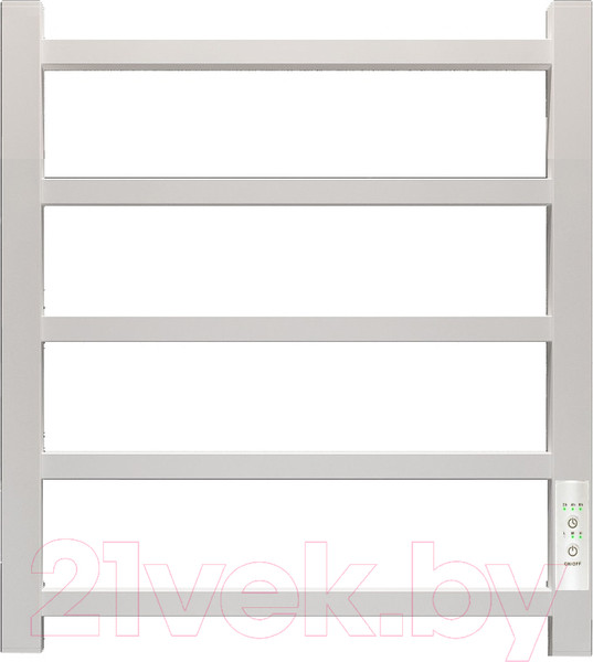 Изображение товара Полотенцесушитель электрический GRANULA Квадро 50x60 (терморегулятор, белый глянец)